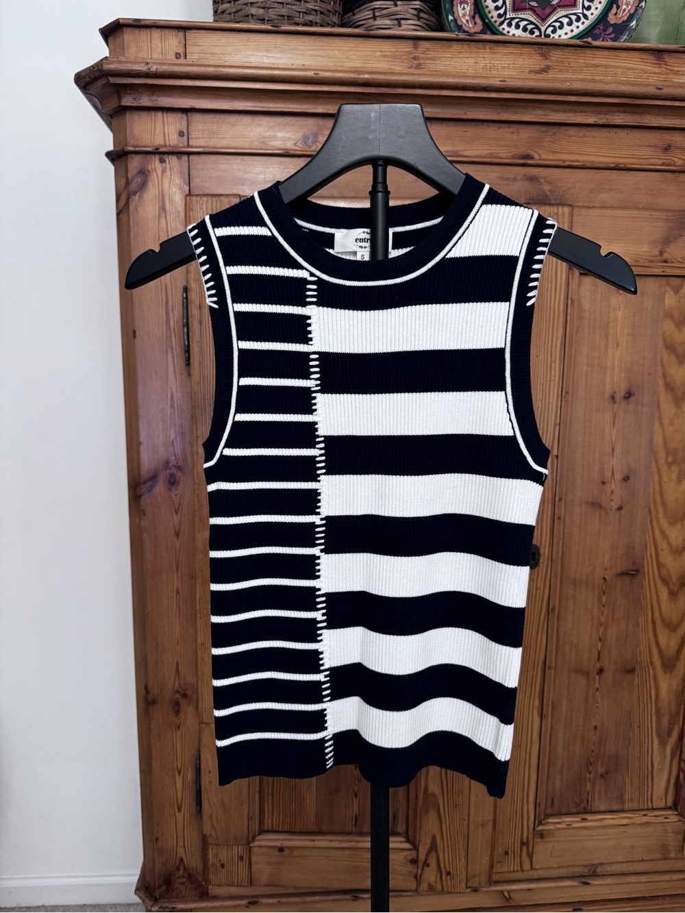 Entro striped sleeveless top